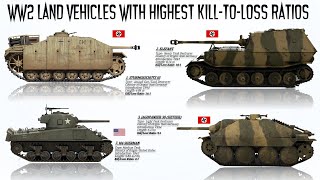 The 7 WWII Land Vehicles with Highest KilltoLoss Ratios [upl. by Barbey]