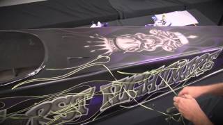 Automotive Airbrush Graphics amp Custom Paint with Steve Vandemon [upl. by Suolhcin]