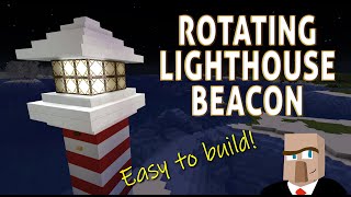 Minecraft ROTATING LIGHTHOUSE BEACON  Easy to Build [upl. by Ikkir]