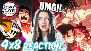 🔥MOST INSANE EPISODE EVER🔥 DEMON SLAYER 4x8  REACTION [upl. by Silvie]