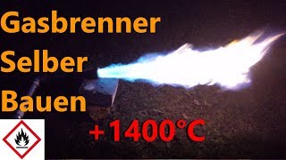 DIY Gasbrenner selber bauen  Propanbrenner bauen  Schmiedebrenner bauen [upl. by Nalliuq]