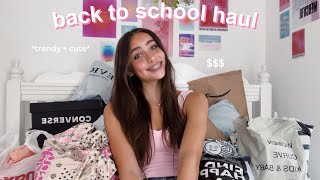 back to school clothing tryon haul trendy  cute [upl. by Graniah]