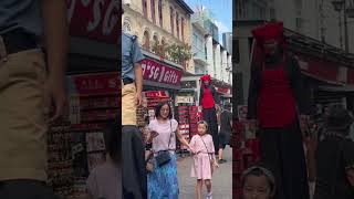 Five Footway Festival Stilt walking  Chinatown Singapore chinatownsingapore stiltwalker shorts [upl. by Kragh]