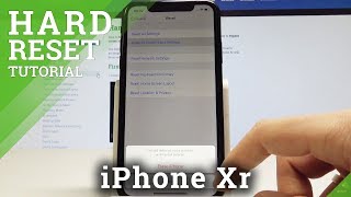 iPhone Xr Hard Reset  Factory Reset by iOS Settings  Delete Data [upl. by Nolyag826]