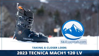 2023 Tecnica Mach1 120 LV Ski Boots Short Review with SkiEssentialscom [upl. by Ebonee]