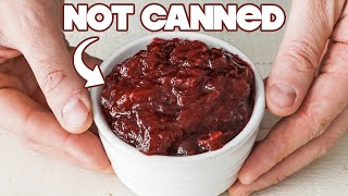 Homemade Cranberry Sauce Recipe [upl. by Severson]