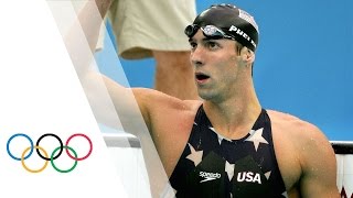 Michael Phelps breaks 200m Freestyle World Record  Beijing 2008 Olympic Games [upl. by Dougy]