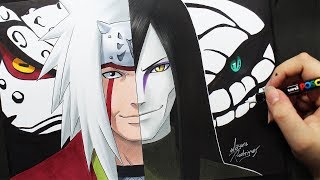 Speed Drawing  Jiraiya  Orochimaru Naruto [upl. by Perdita]