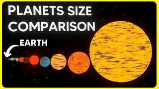 PLANETS SIZE COMPARISON 2024 [upl. by Inalej]