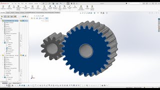 How to Mate Gears in SolidWorks [upl. by Tiebold667]