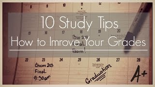 10 Study Tips II How to improve your grades [upl. by Dallman]