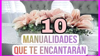 10 MANUALIDADES INCREÍBLES QUE PUEDES HACER EN CASAdecora tu casa fácil y económico [upl. by Slater815]