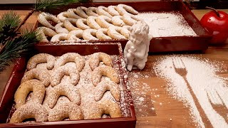 Vanilekipferl der Weihnachtsklassiker  mit Puderzucker so gelingt es jeden ☺️ yummy [upl. by Eilrahc]