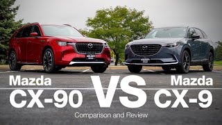 2023 Mazda CX9 vs 2024 Mazda CX90  Comparison and Review [upl. by Tracey]