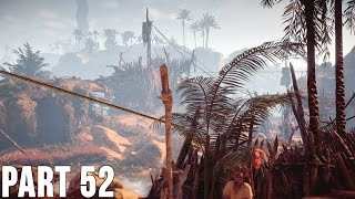 Horizon Zero Dawn  100 Walkthrough Part 52 PS4 – Bandit Camp Blackwing Snag [upl. by Artenal]