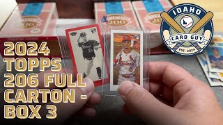 2024 ToppsStudios 206 Full Carton  Box 3 Opening  Rookies and Wood SP  Only 20 Copies 🔥 [upl. by Ayhtak]