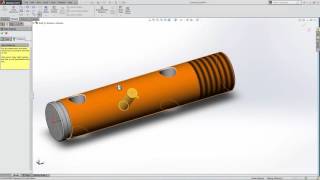 How to create a Cosmetic Thread in SOLIDWORKS [upl. by Lemieux]