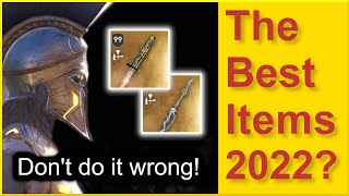 Assassins Creed Odyssey  Best Weapons 2022  Best Swords  Dont use Blade of Yumminess amp Zeus Set [upl. by Leatri709]