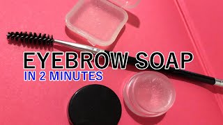 HOW TO MAKE EYEBROW SOAP SIMPLEST WAY Melt and Pour Soap Base  Dee Mayang [upl. by Enived]