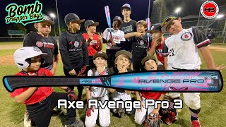 Hitting w the 2024 AXE AVENGE PRO 3  USSSA bat review [upl. by Gobert]