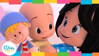 Pin pon doll Cleo and Cuquin  Familia Telerín Nursery rhymes for kids [upl. by Nwahsit83]