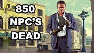 I killed every NPC in GTA 5 [upl. by Adnorhs]