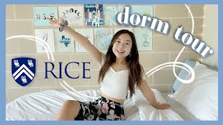 RICE University Dorm Tour 🦉  Duncan College 💚  Freshman year College Dorm Tour [upl. by Enttirb471]