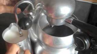 Atomic Coffee Machine  How to froth and steam milk [upl. by Atoiganap440]