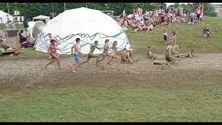 Secret Garden Party 2017  Naked Mud Sliding on Sunday YOLO [upl. by Hayn764]