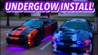 INSTALLING LIGHTINGTRENDZ UNDERGLOW ON MY DODGE CHARGER AGAIN [upl. by Terrell]