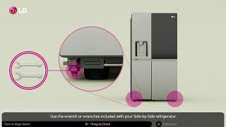 LG Refrigerators How To Align The Refrigerator Doors [upl. by Aleris747]