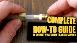 How To Connect A Water Line To Your Refrigerator Tips amp Tricks  GOT2LEARN [upl. by Eradis]