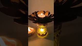 Easy Tealight Candle Holder DIY for Festivals duolingo diy craft diwali shorts viralshorts [upl. by Bauske]