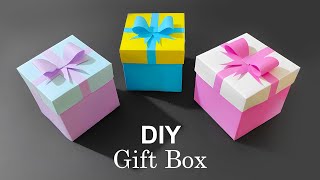 DIY Gift Box  How to make Gift Box Easy Paper Crafts Idea  DIY gift box  gift box  how to make [upl. by Gualterio]