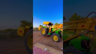 John deere 5210 4x4 full power in loder 💪tractorlover tractor agriculture shorts shortvideo [upl. by Ert]