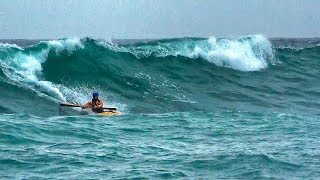 SEA KAYAKING WAVE SESSIONS 1 070118 [upl. by Annet]