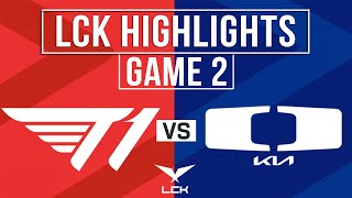 T1 vs DK Highlights Game 2  LCK 2024 Summer Playoffs  T1 vs Dplus KIA [upl. by Ellennod]