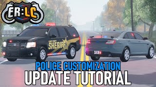 Police Vehicle Customization Tutorial  ERLC [upl. by Asiralc]