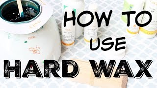 HOW I WAX AT HOME  How to Use Hard Wax  StepbyStep Tutorial  Katie Marie [upl. by Absalom]