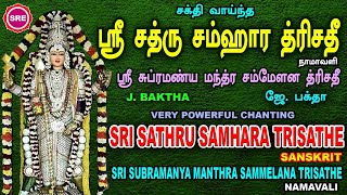 எதிர் வினைகளை செயல் இழக்கச் செய்யும் ஸ்ரீ சத்ரு சம்ஹார த்ரிசதீ II SRI SATRU SAMHARA TRISATHE II [upl. by Shank]