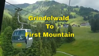 🇨🇭Cable Car Grindelwald To First  Gondola switzerland first  grindelwald [upl. by Laks415]