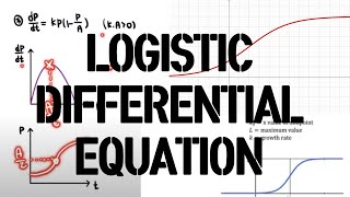 LOGISTIC DIFFERENTIAL EQUATION 로지스틱 미분방정식 [upl. by Mis]