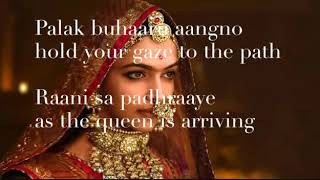 Ghoomar with english translation [upl. by Niven236]