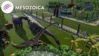 Building a Park Filled With Dinosaurs  Mesozoica Gameplay [upl. by Nakeber566]