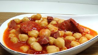 GARBANZOS CON CHORIZO [upl. by Nrubua524]