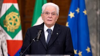 Dichiarazione del Presidente Mattarella [upl. by Orvas]