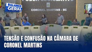 Sessão tensa na Câmara de Coronel Martins termina em briga [upl. by Mylo]