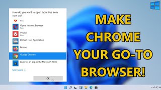 How to Make Chrome Default Browser on Windows 11 [upl. by Jecho]