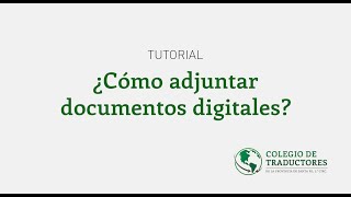 Tutorial para adjuntar documentos  CTPSF2 [upl. by Vine]