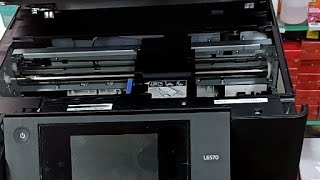 Epson Precision core L6570 L15150 Head Problem Ink Replace Error Code Red Lights [upl. by Frodina]